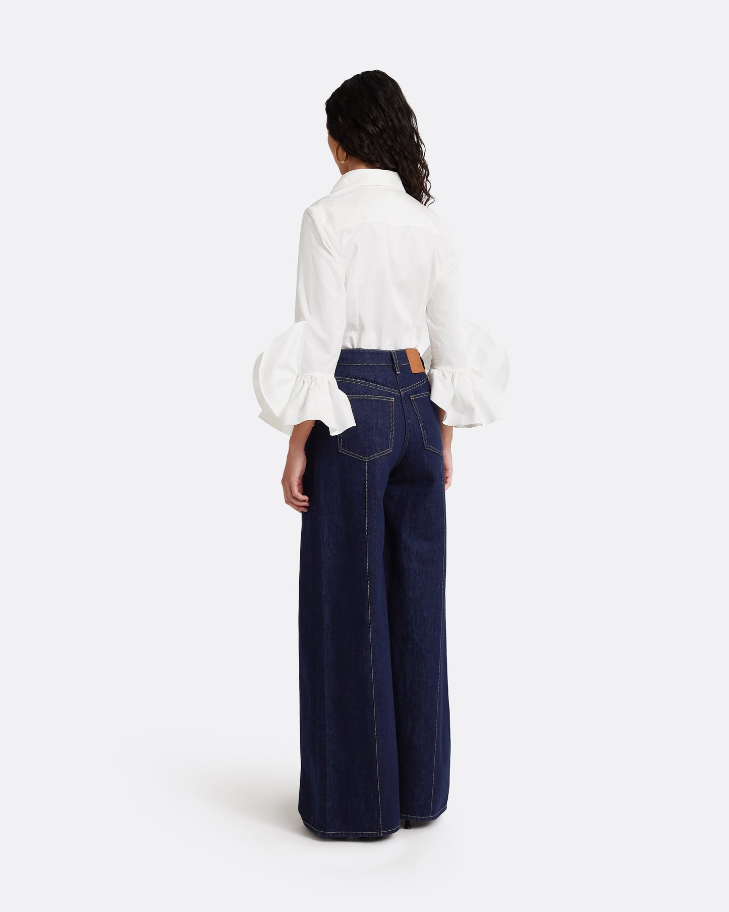 Fulvia Denim Trouser in Dark Wash