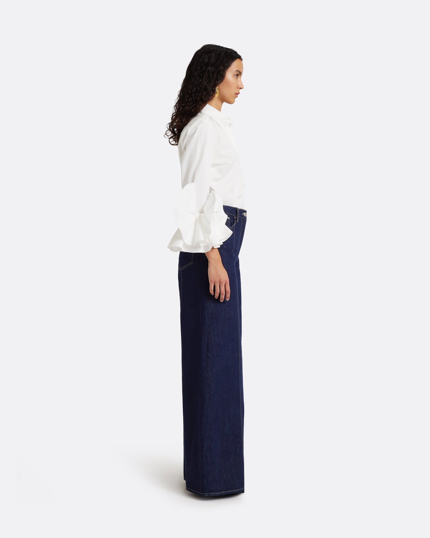Fulvia Denim Trouser in Dark Wash