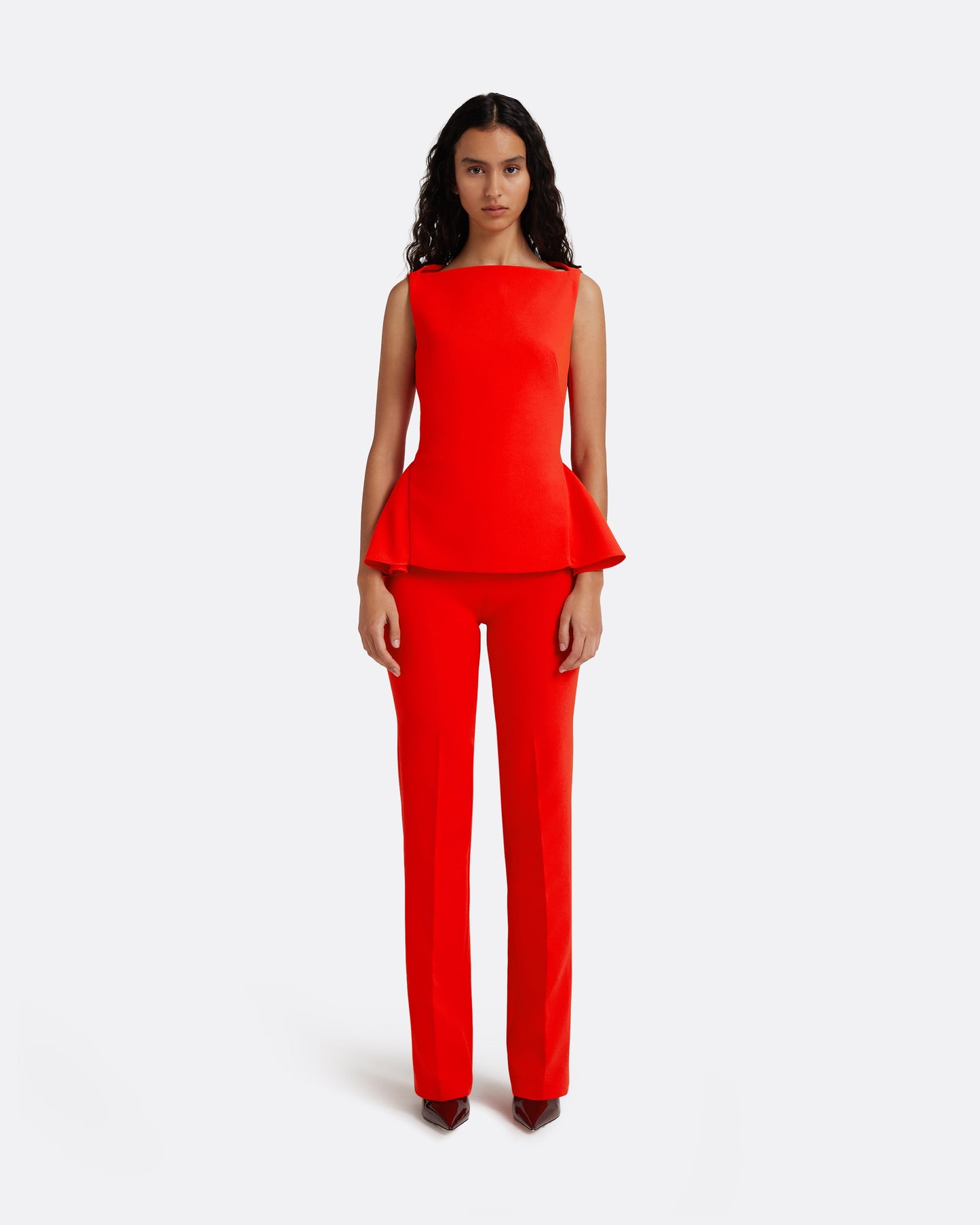 Goldie Trousers in Apple Red