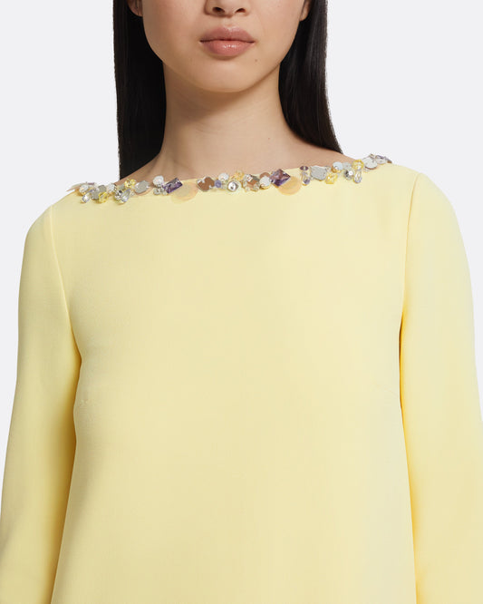 Naimal Pale Yellow Long Dress