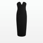 Catala Black Midi Dress