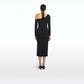 Constanza Black Midi Dress