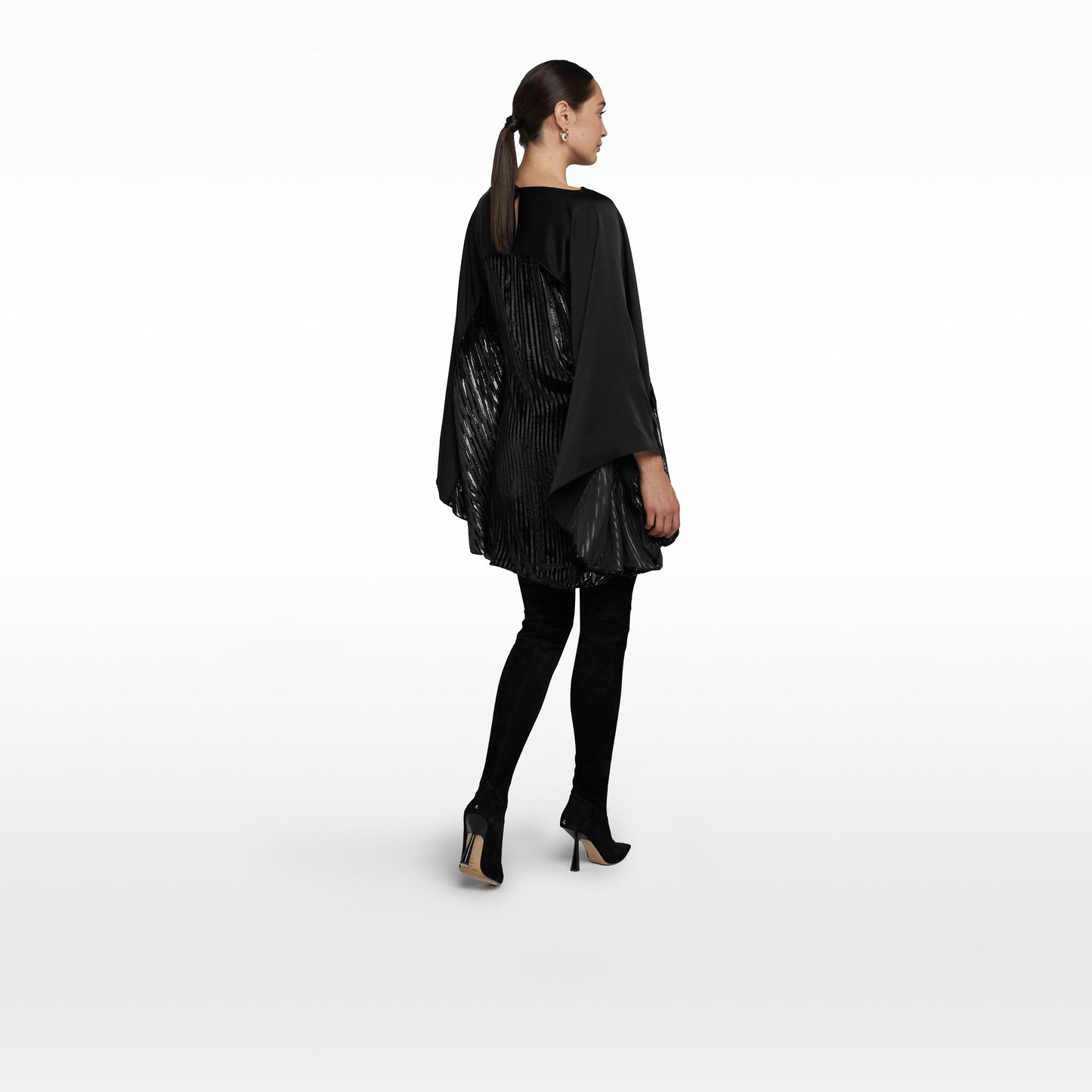 Almana Black Short Dress