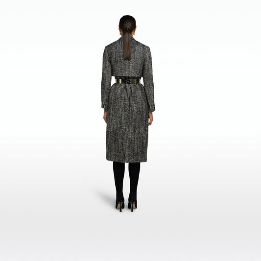 Ennis Black Wool Coat