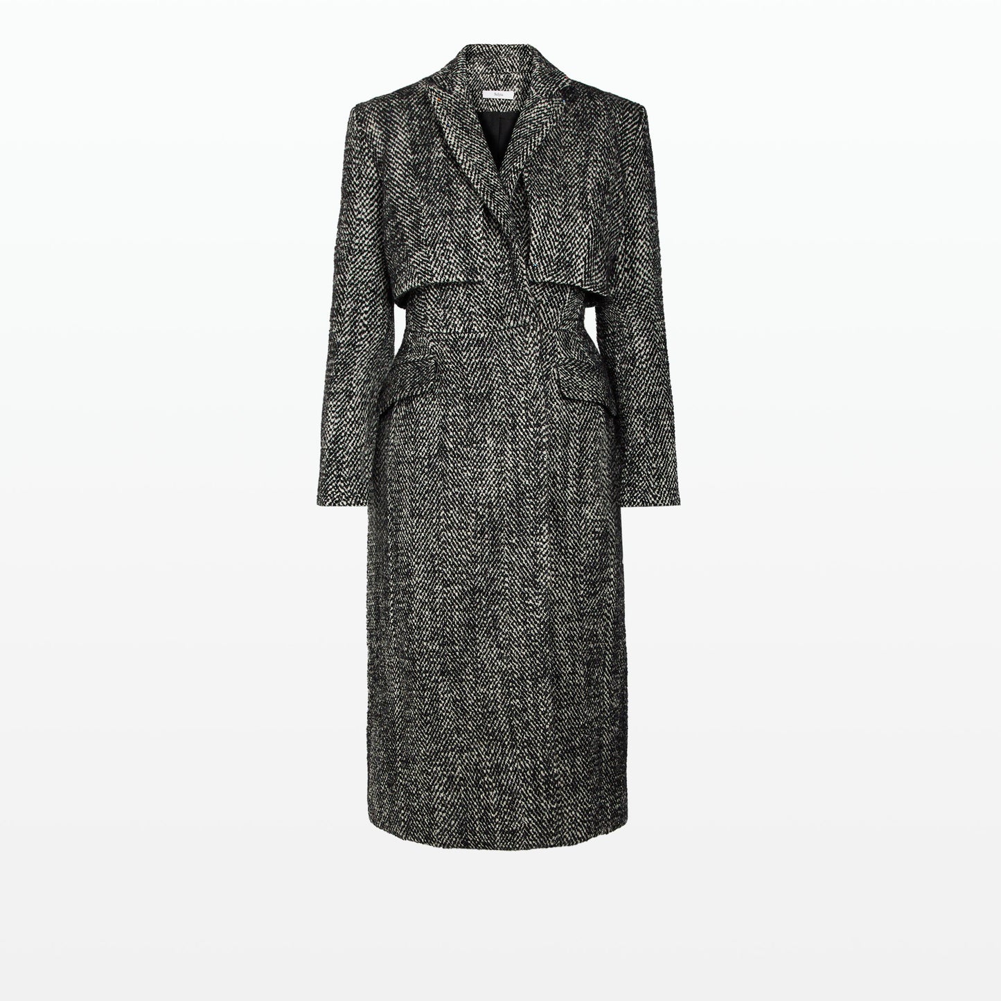 Ennis Black Wool Coat