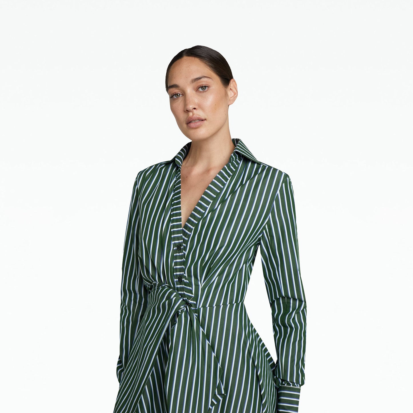 Asteria Green Midi Dress