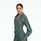 Oriana Green Midi Dress
