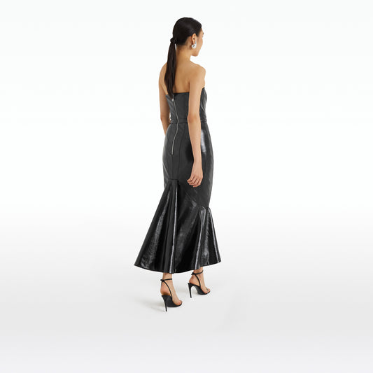 Hensley Black Midi Dress