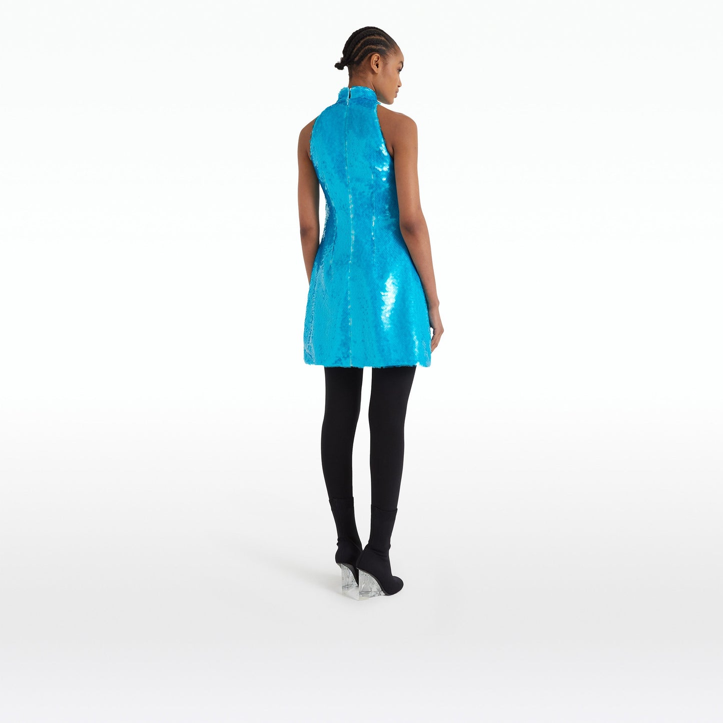 Edie Aquamarine Short Dress