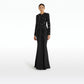 Naira Black Long Dress