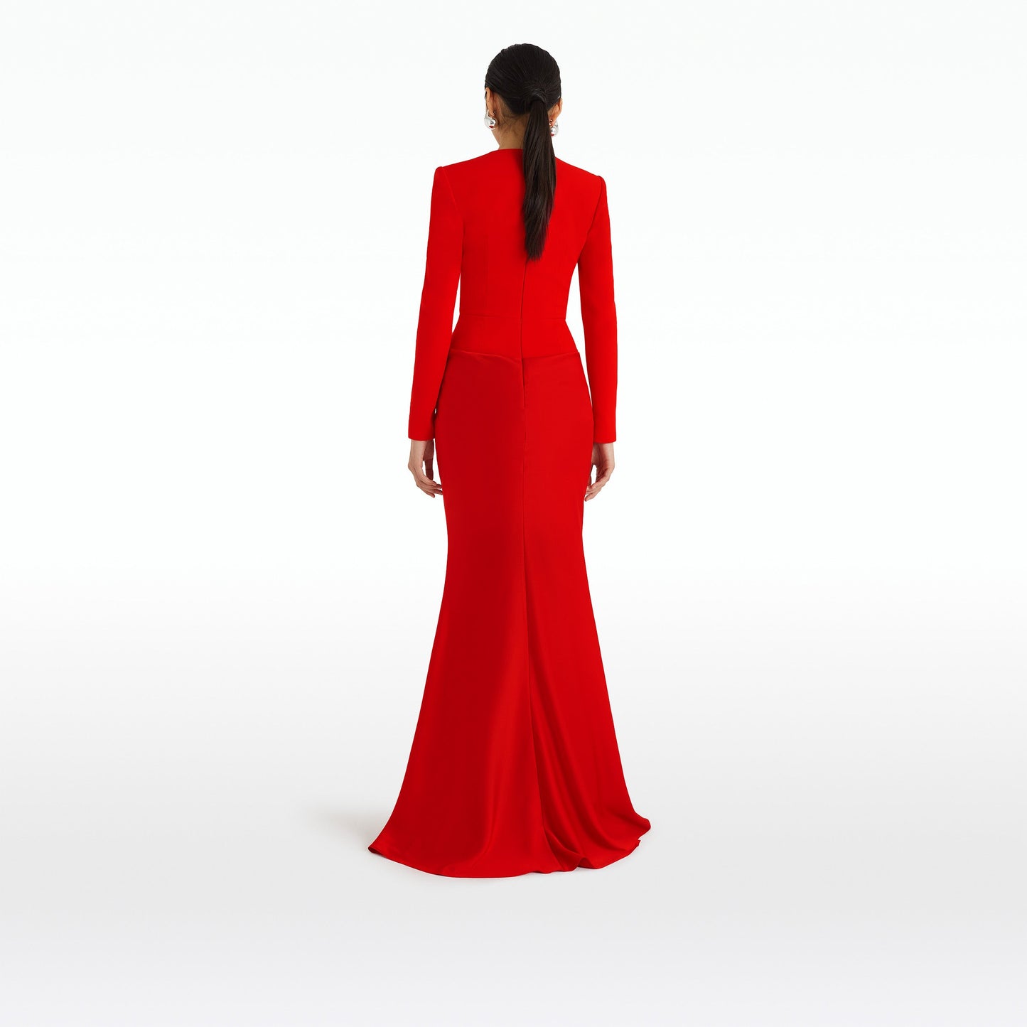 Naira Cherry Red Long Dress