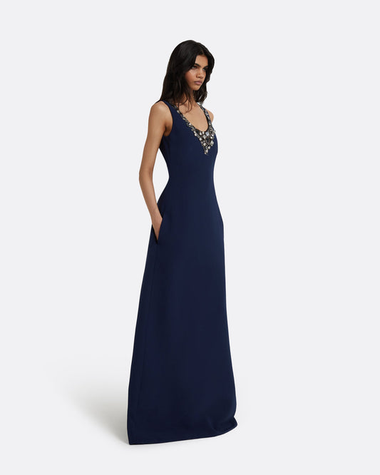 Mariam Maritime Long Dress