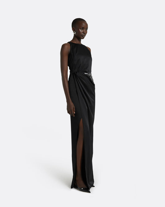 Ayda Black Long Dress