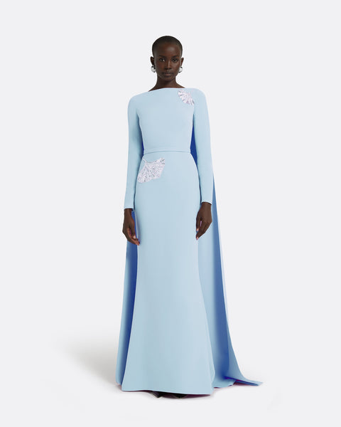 Ginevra Pale Blue Long Dress FR40 - US8