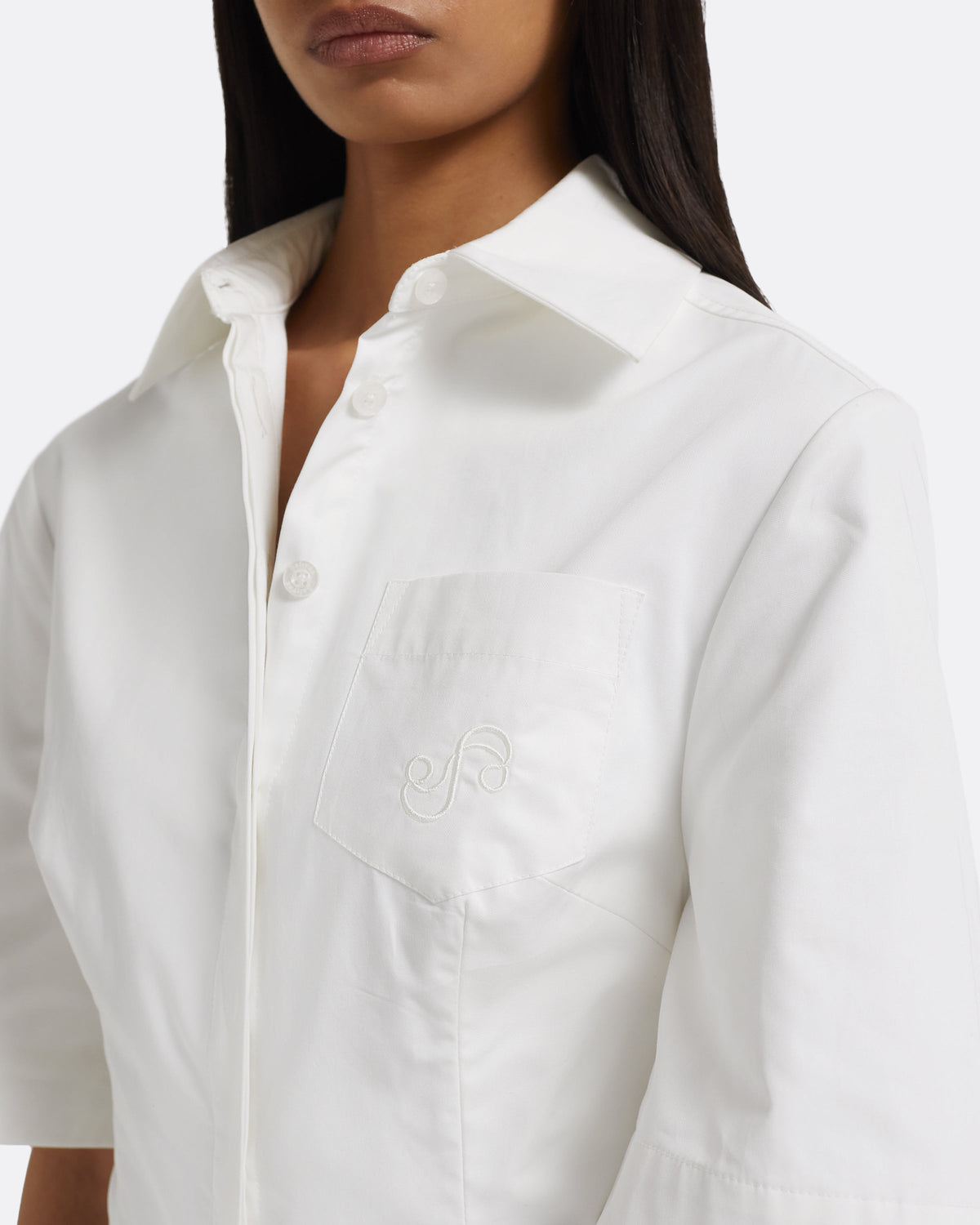 Aster Midi Dress in Ivory