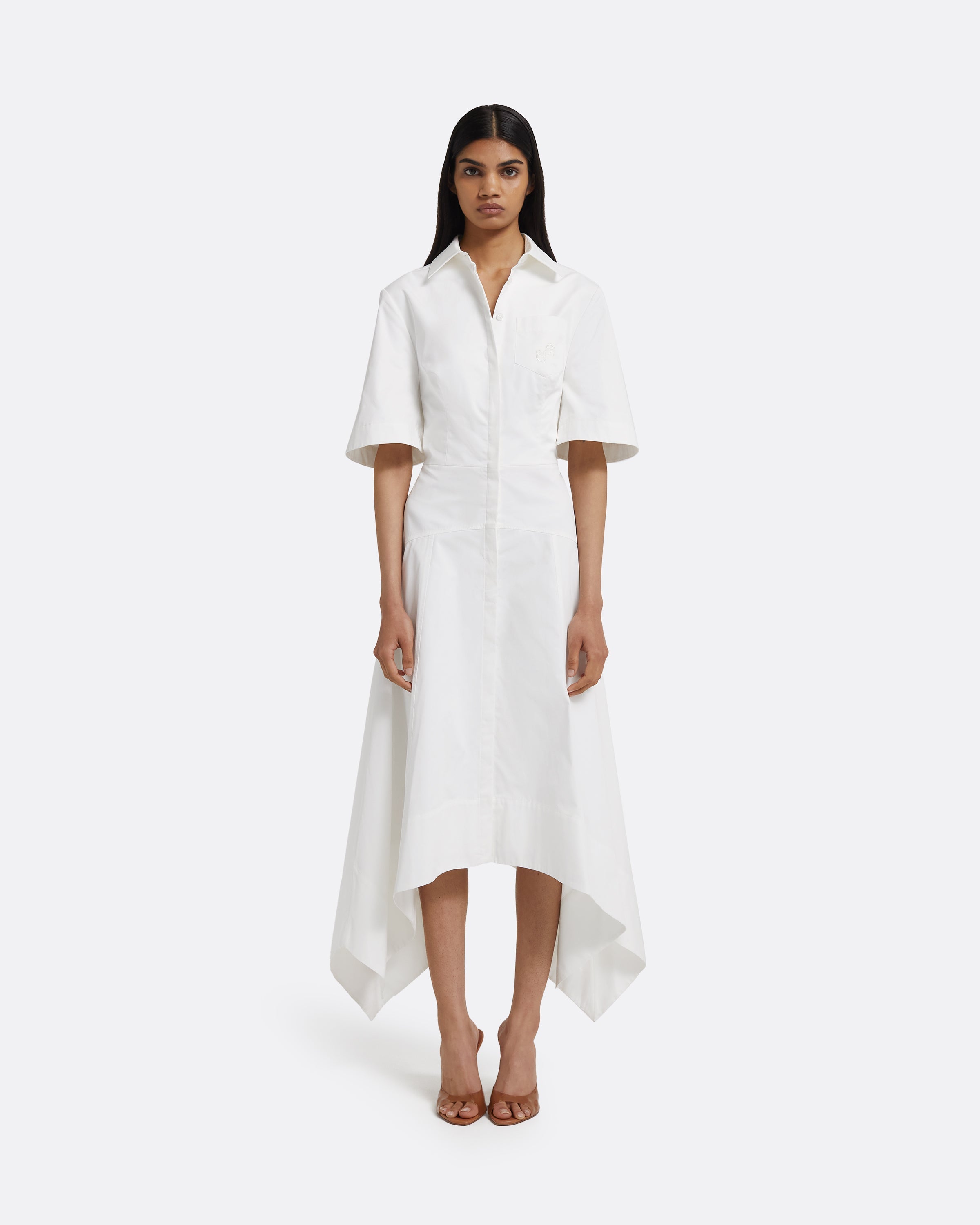 Aster Midi Dress in Ivory