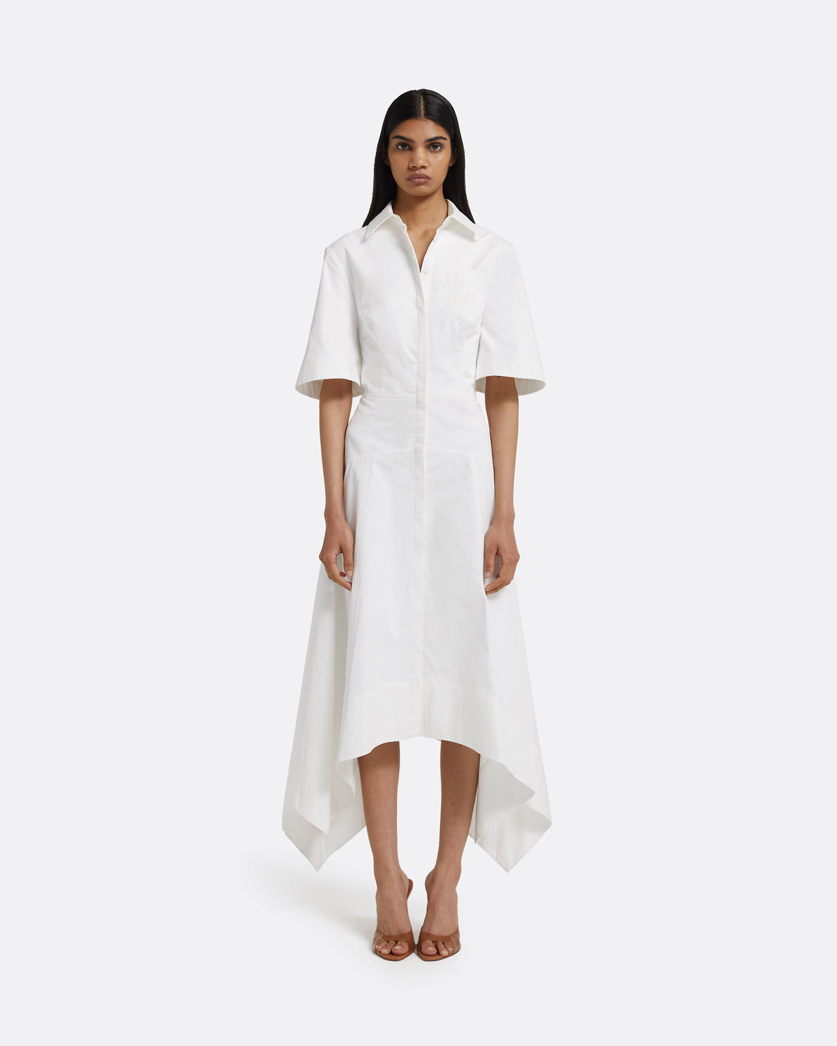 Aster Midi Dress in Ivory