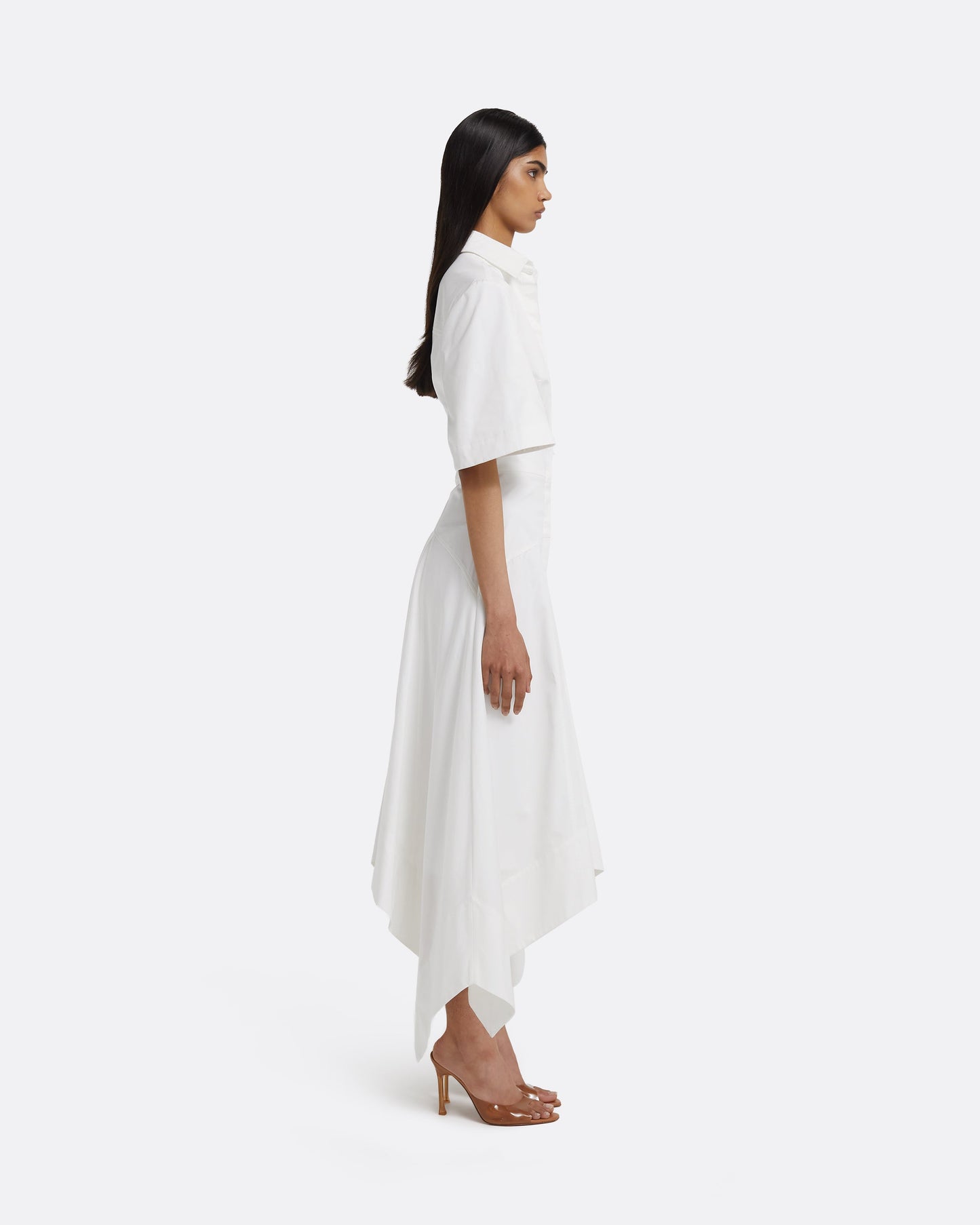 Aster Midi Dress in Ivory
