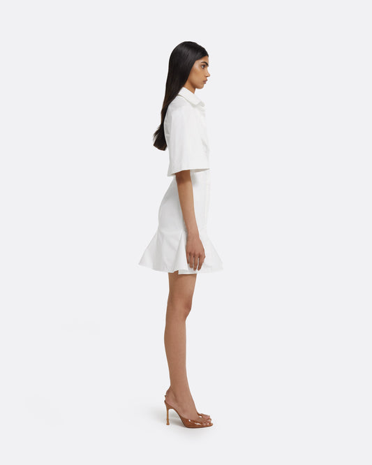 Jude Short Dress in Ivory