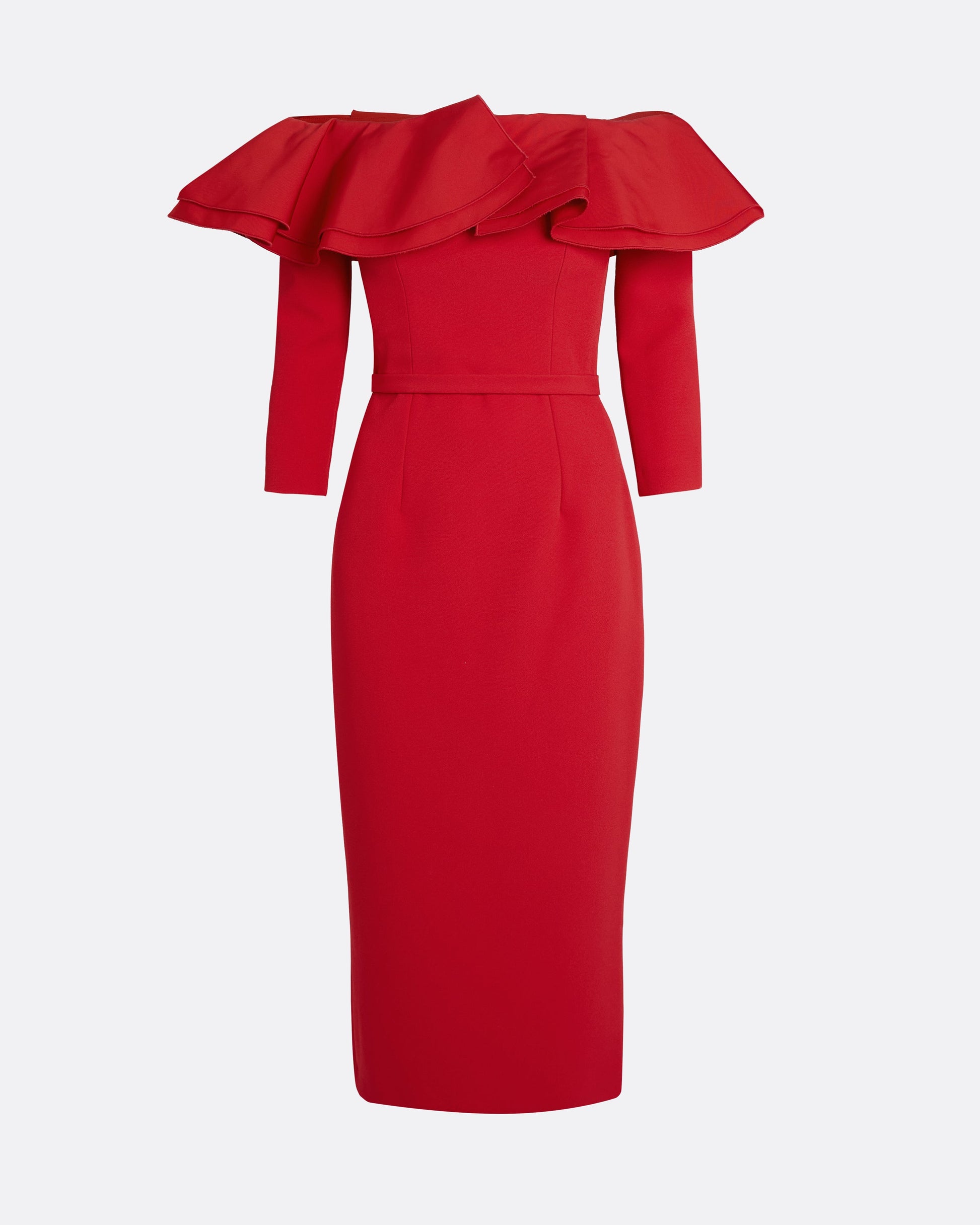 crimson red sheath dress Crimson dress with pleats at the placket Size 2, 4, 6, 8, 10 US Fashionable NEW