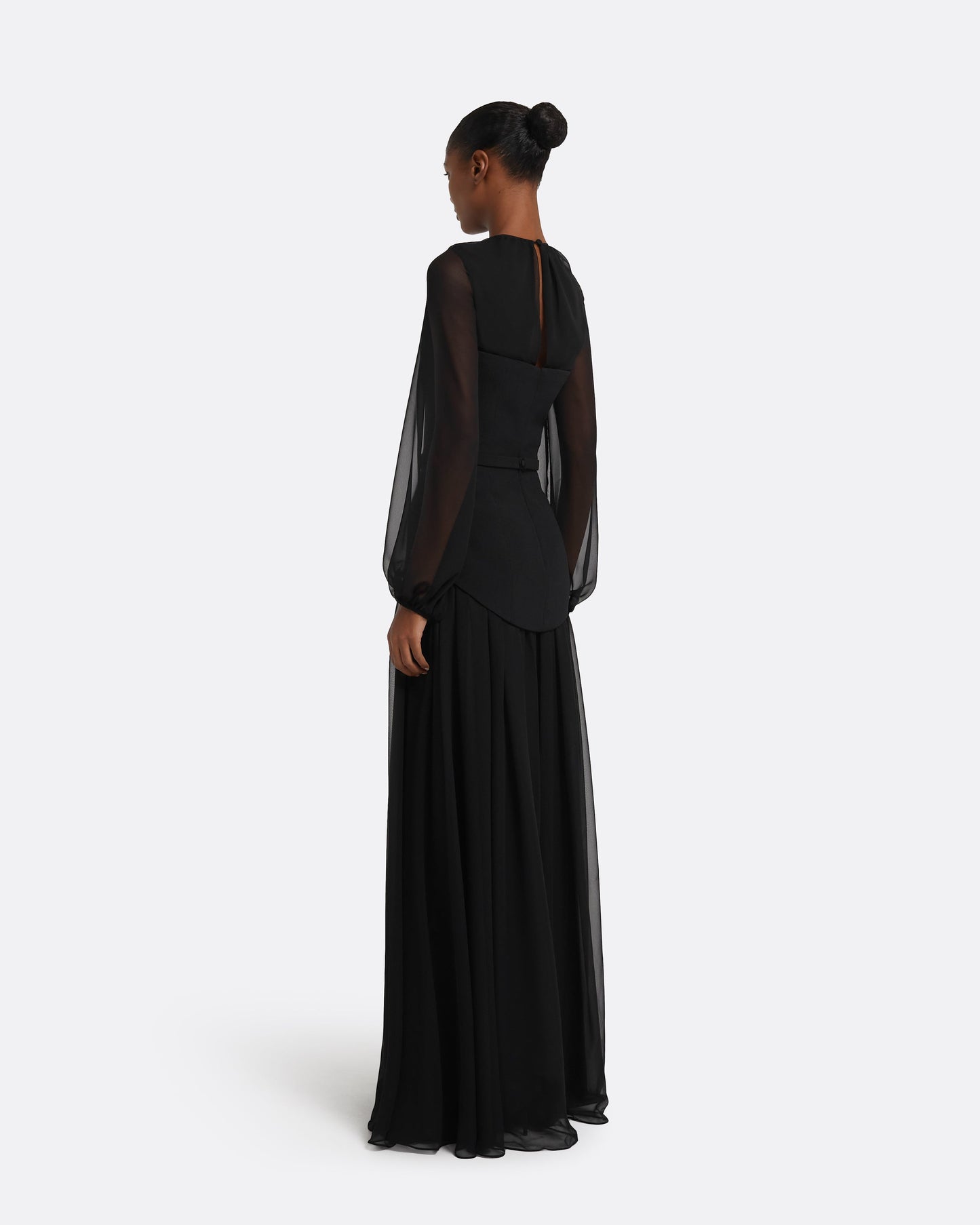 Finley Long Dress in Black
