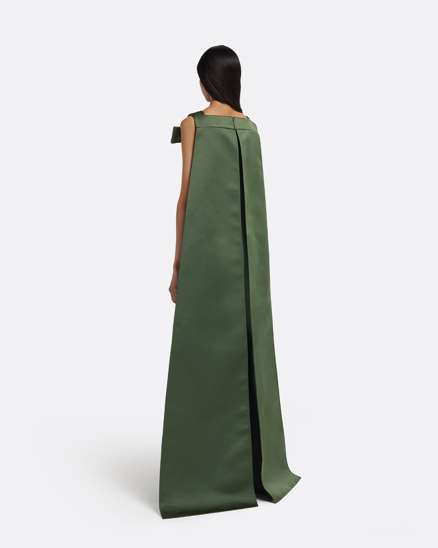 Harley Long Dress in Moss Green