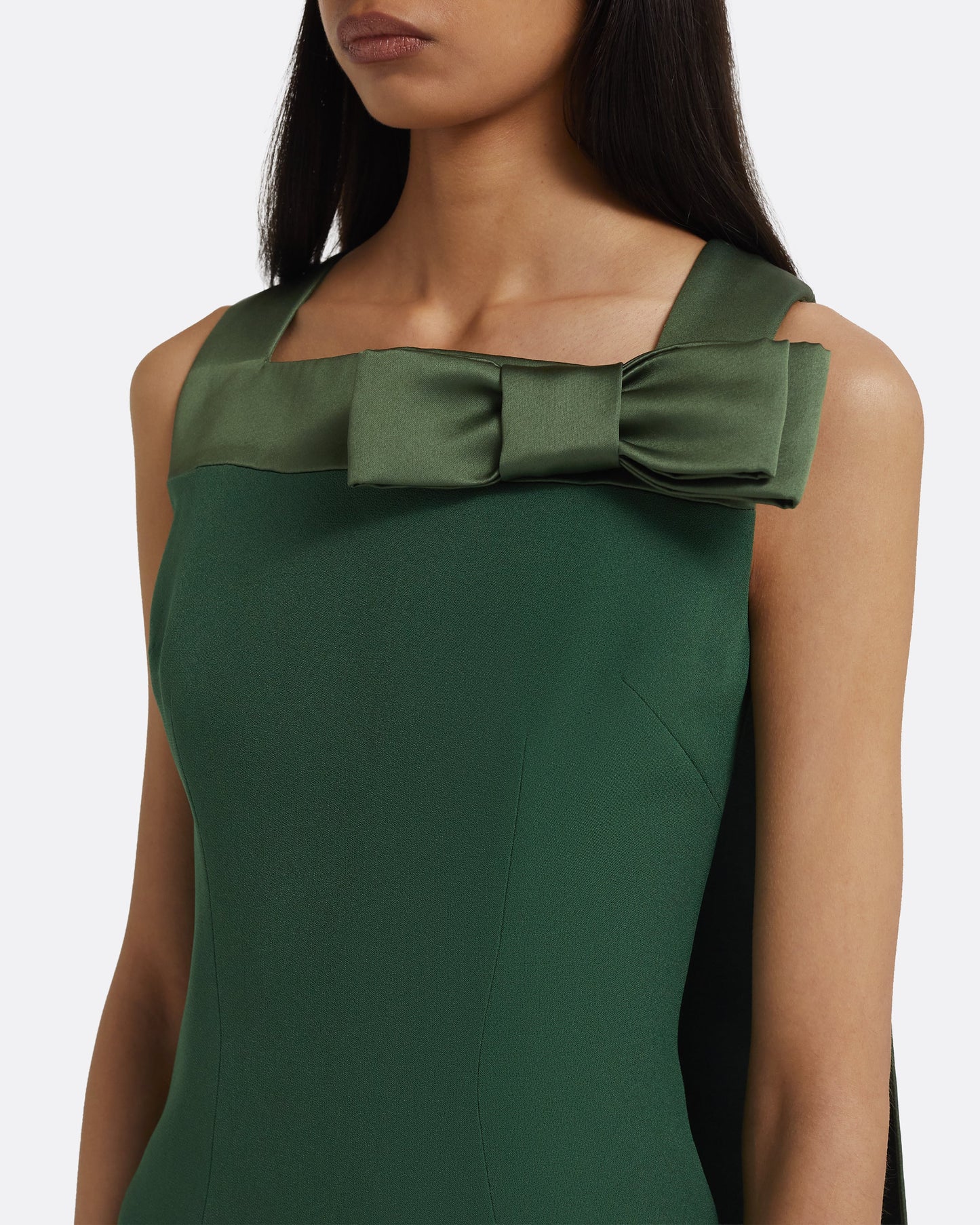 Harley Long Dress in Moss Green