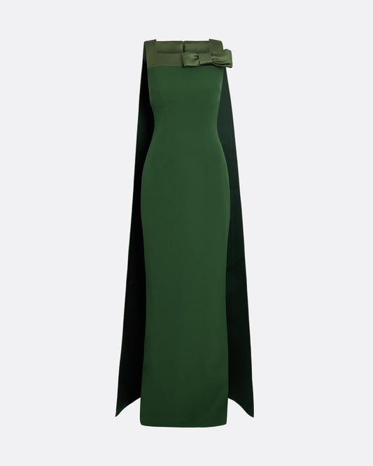 Harley Long Dress in Moss Green