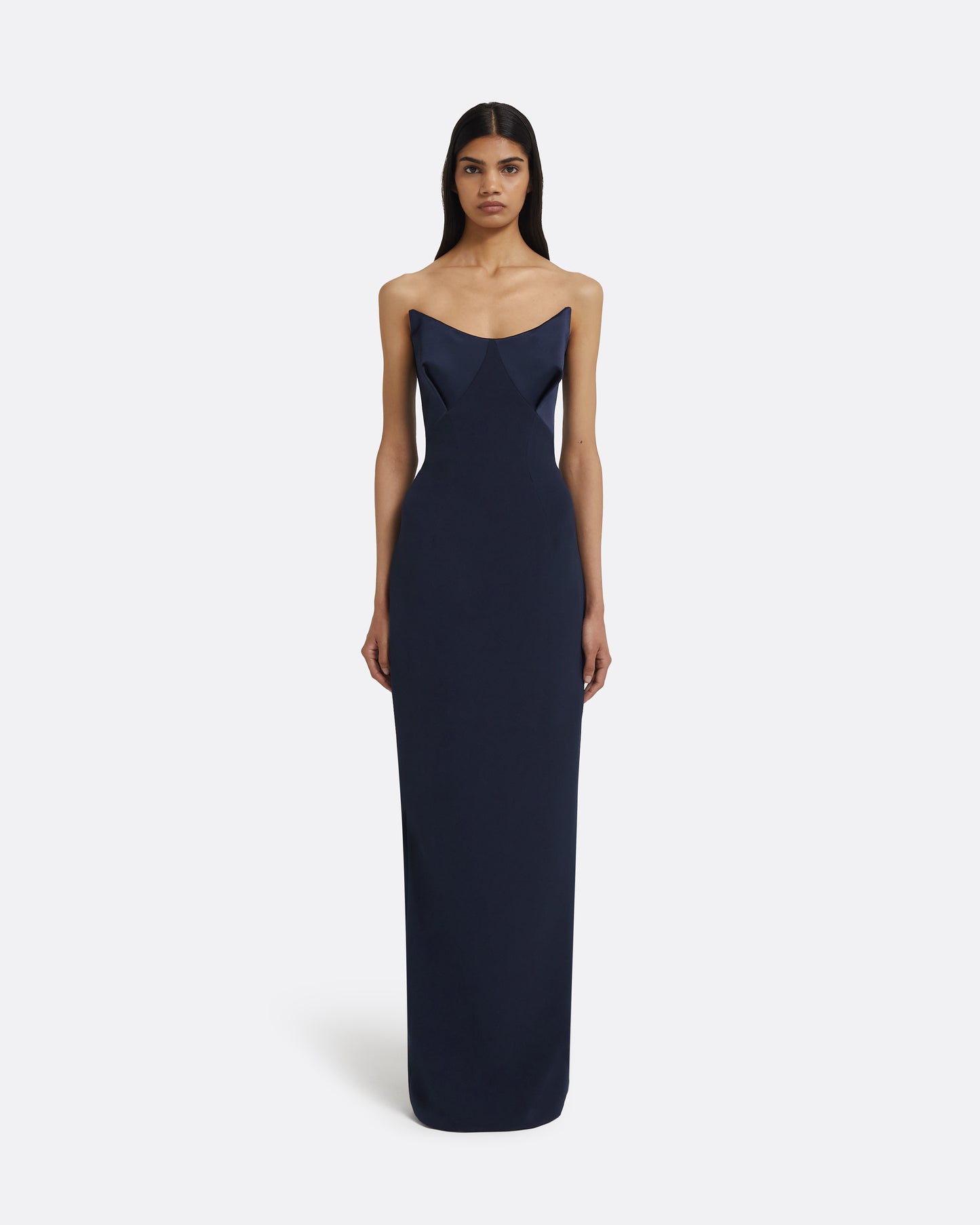 Drew Dress Long in Maritime Blue