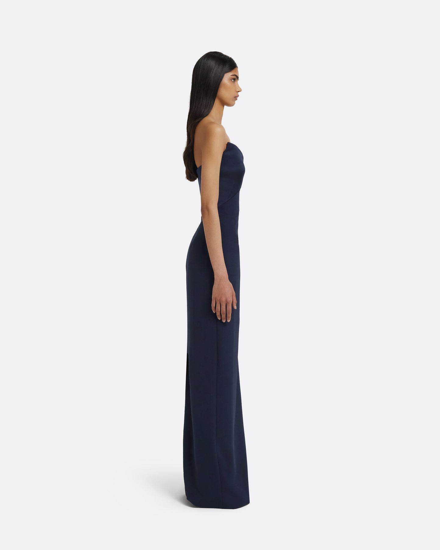 Drew Dress Long in Maritime Blue