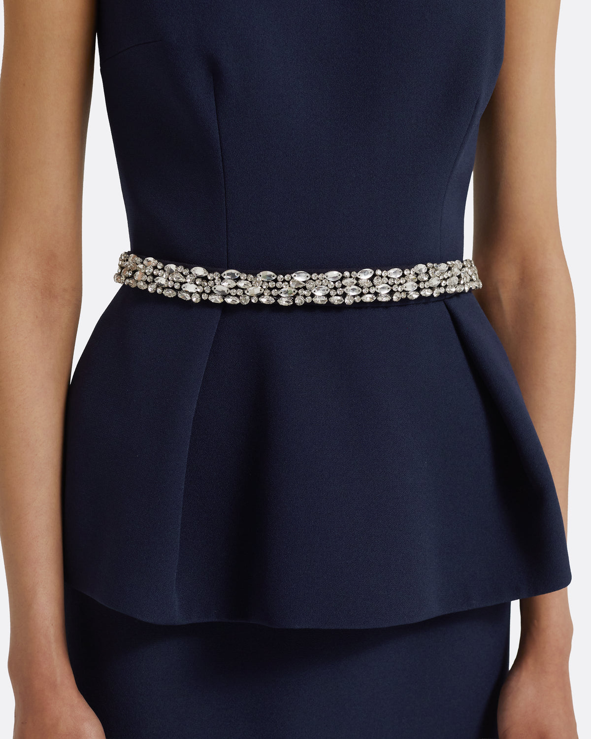 Carter Long Dress in Maritime with Crystal