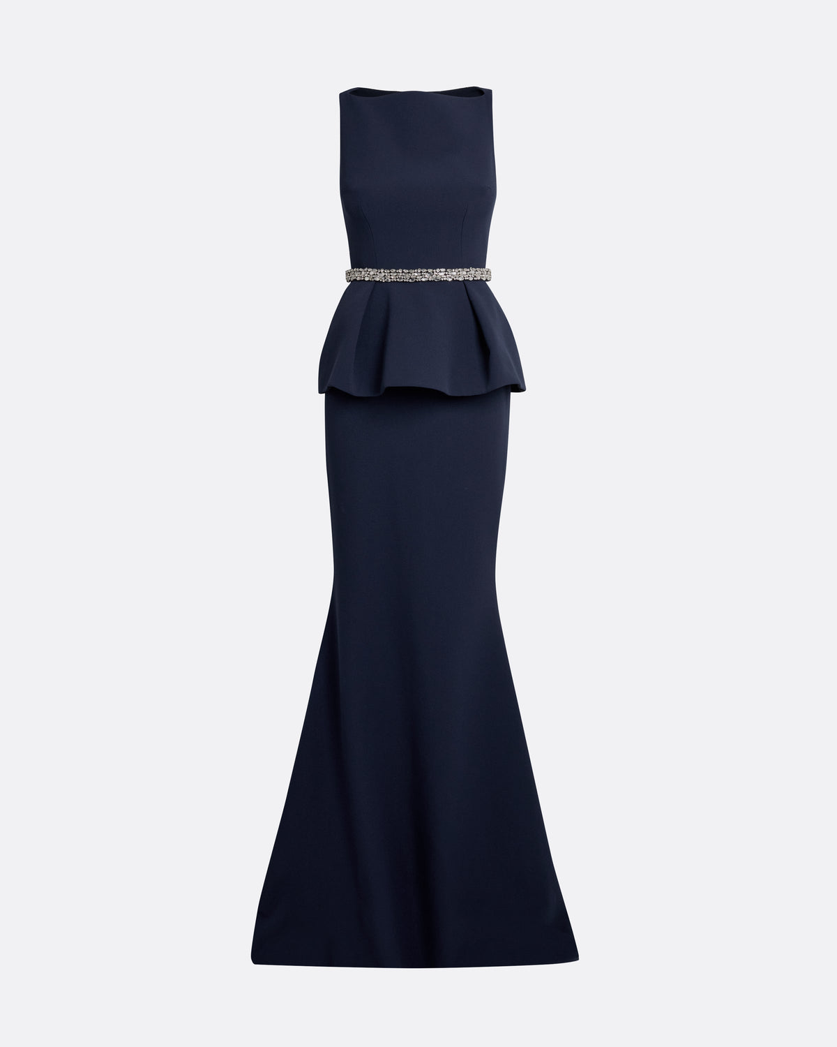 Carter Long Dress in Maritime with Crystal