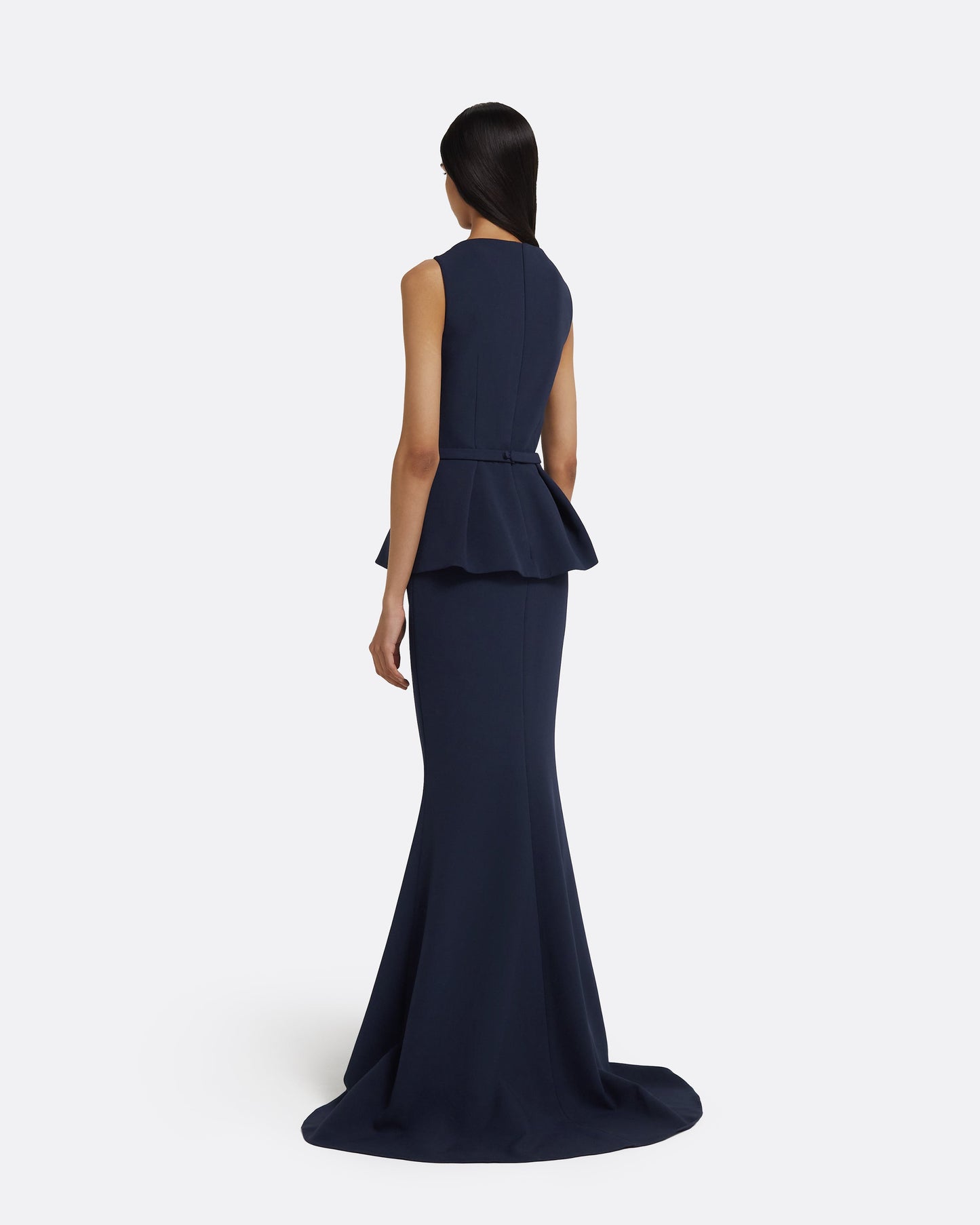 Carter Long Dress in Maritime Blue