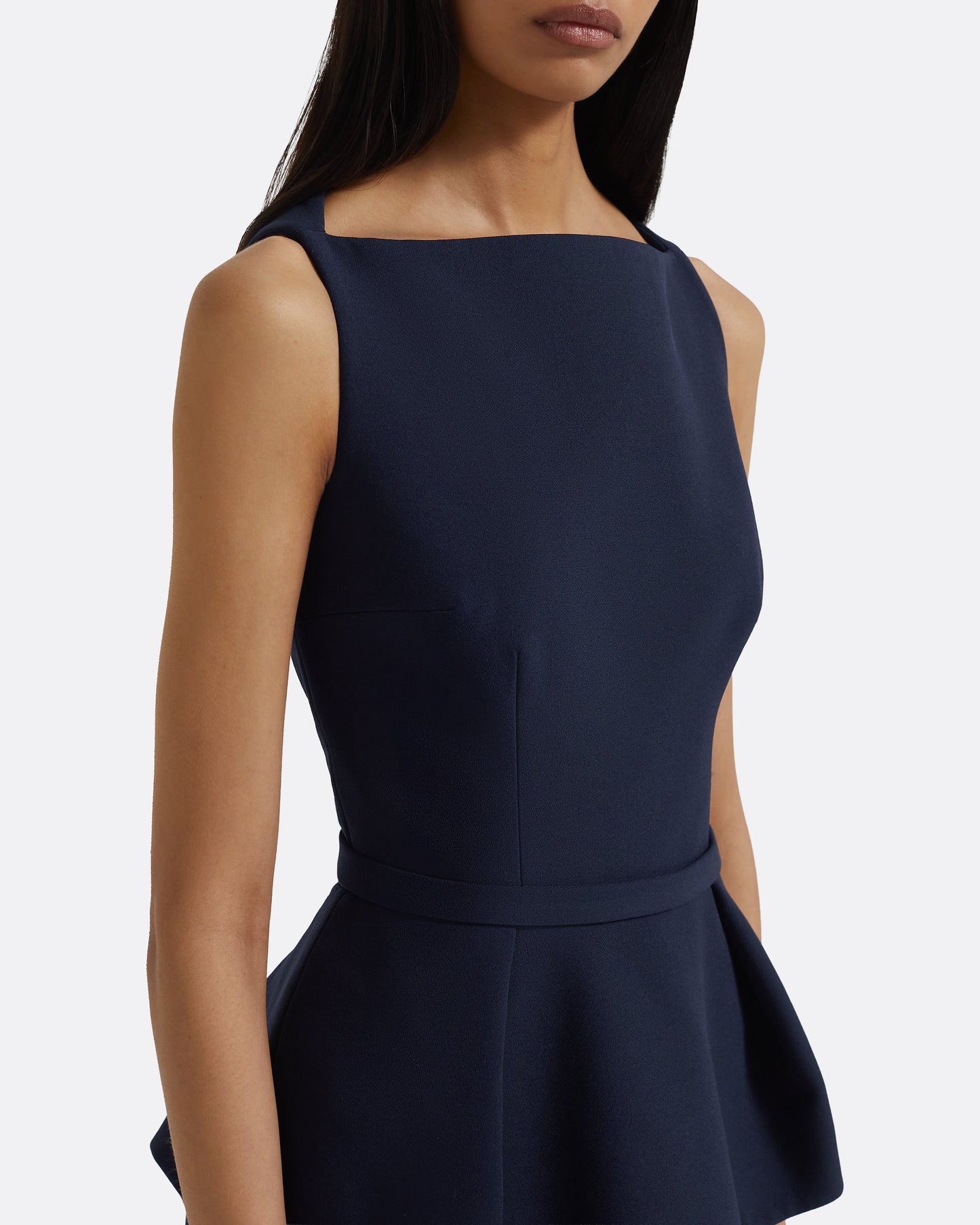 Carter Long Dress in Maritime Blue