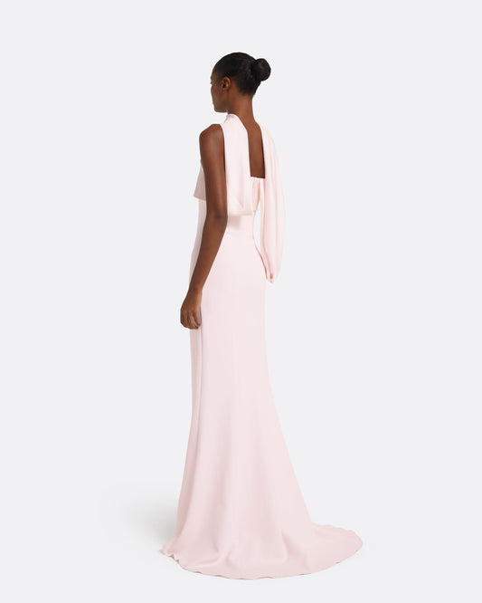 Roshana Barely Pink Long Dress