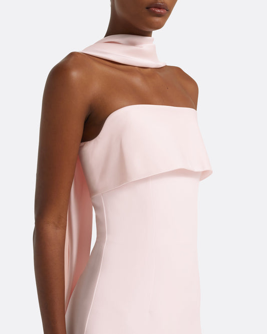 Roshana Barely Pink Long Dress