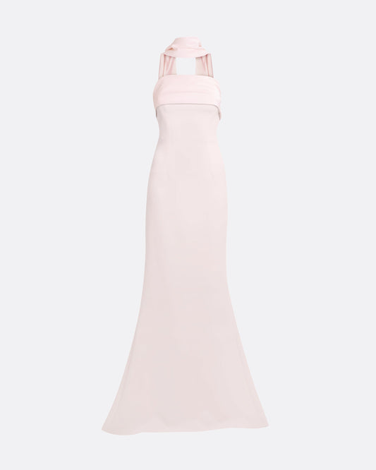 Roshana Barely Pink Long Dress