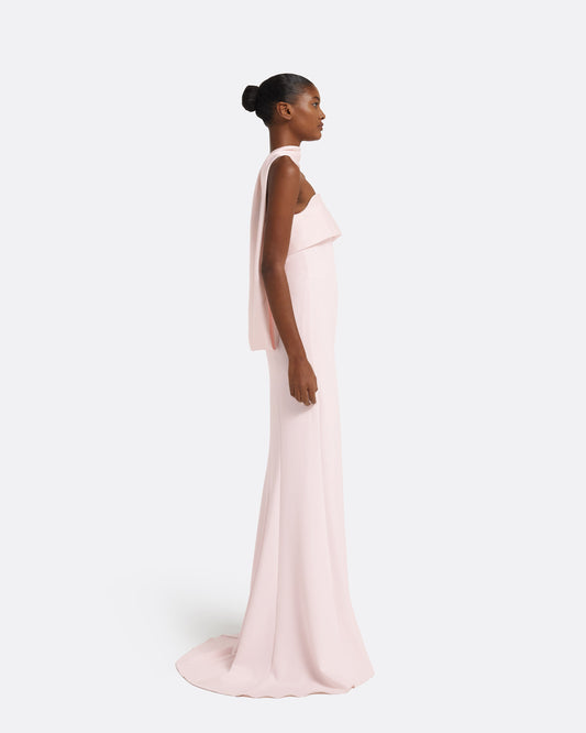 Roshana Barely Pink Long Dress
