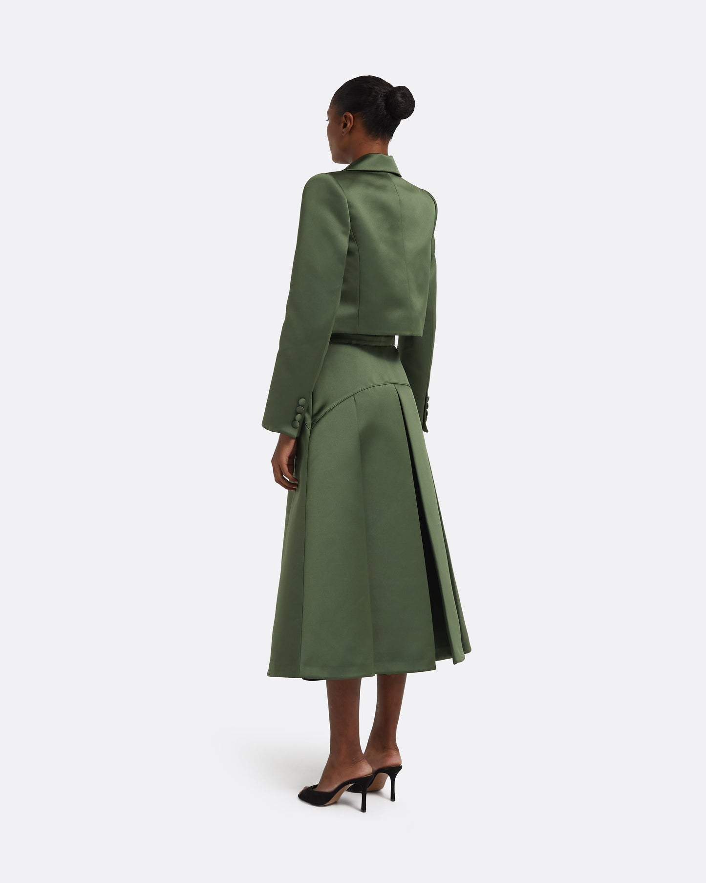 Archie Skirt in Moss Green