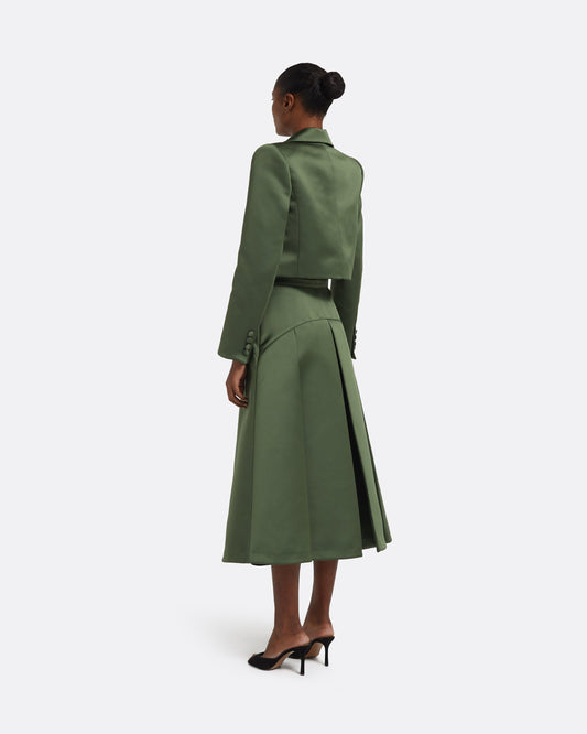 Archie Skirt in Moss Green