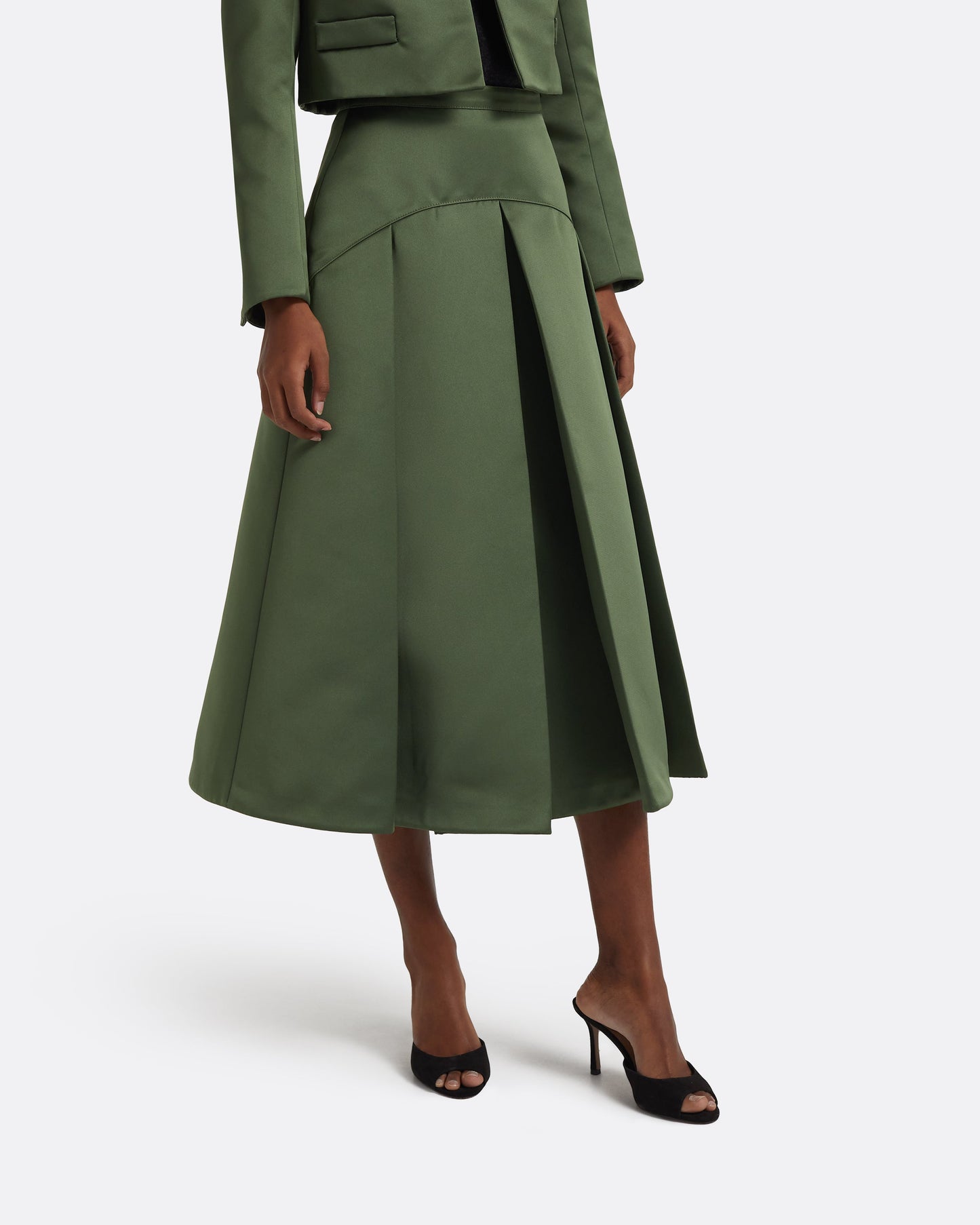 Archie Skirt in Moss Green