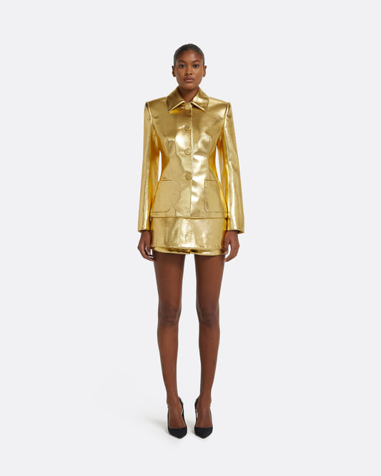 Alfie Jacket in Gold