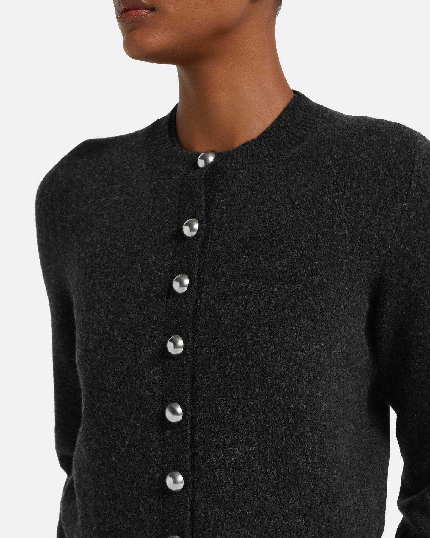 Selen Cardigan in Black Melange