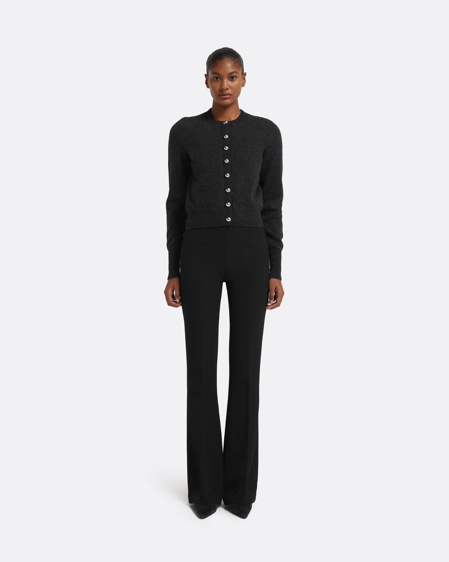 Selen Cardigan in Black Melange
