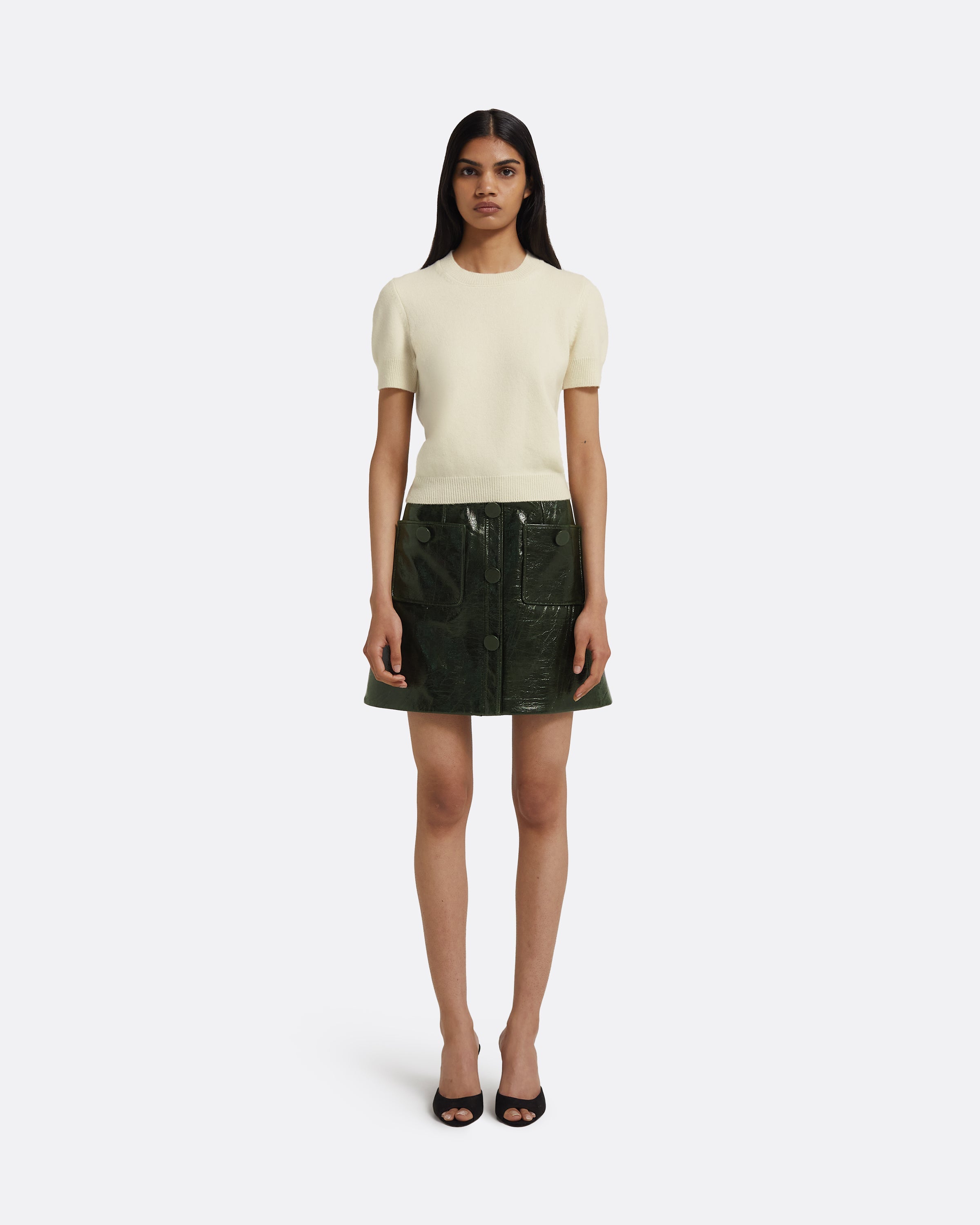 Dallas Skirt in Collard Green