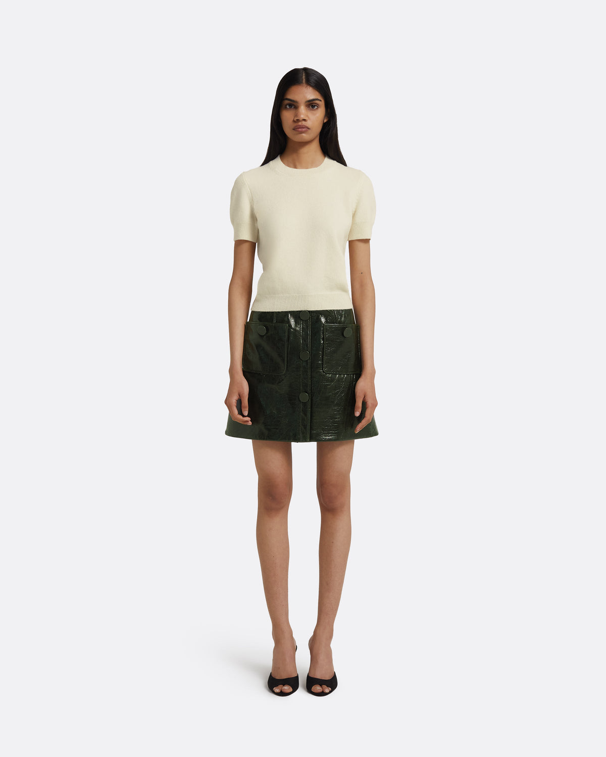 Dallas Skirt in Collard Green