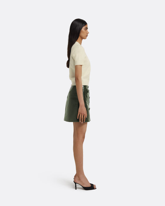 Dallas Skirt in Collard Green
