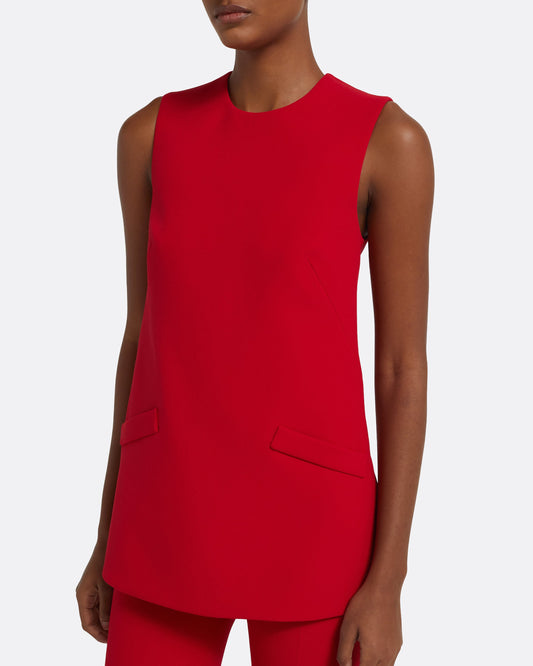 Oscar Top in Crimson