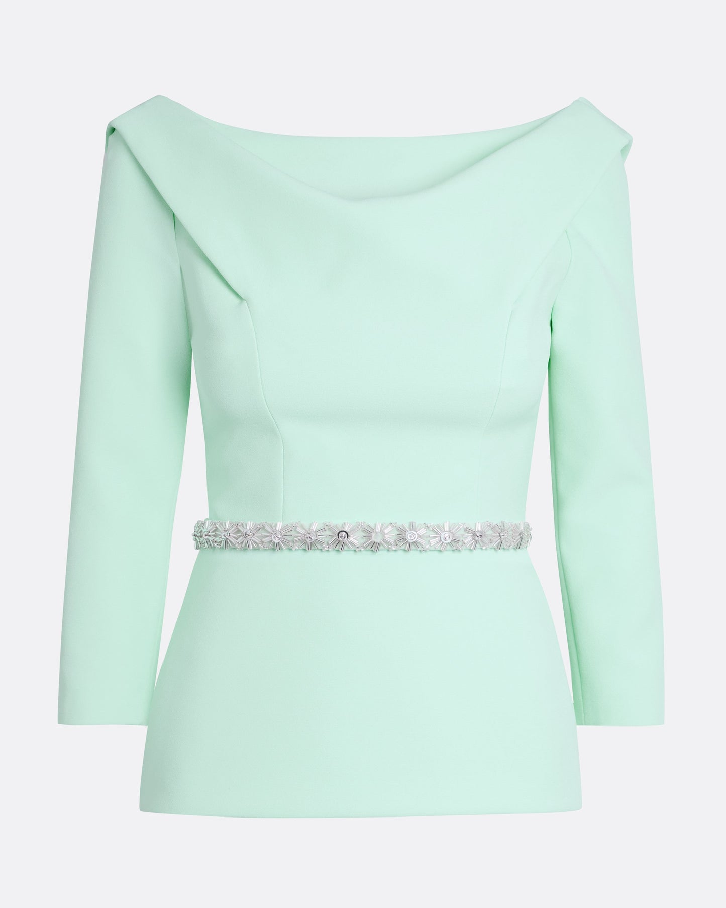 Shawn Top in Frost with Crystal