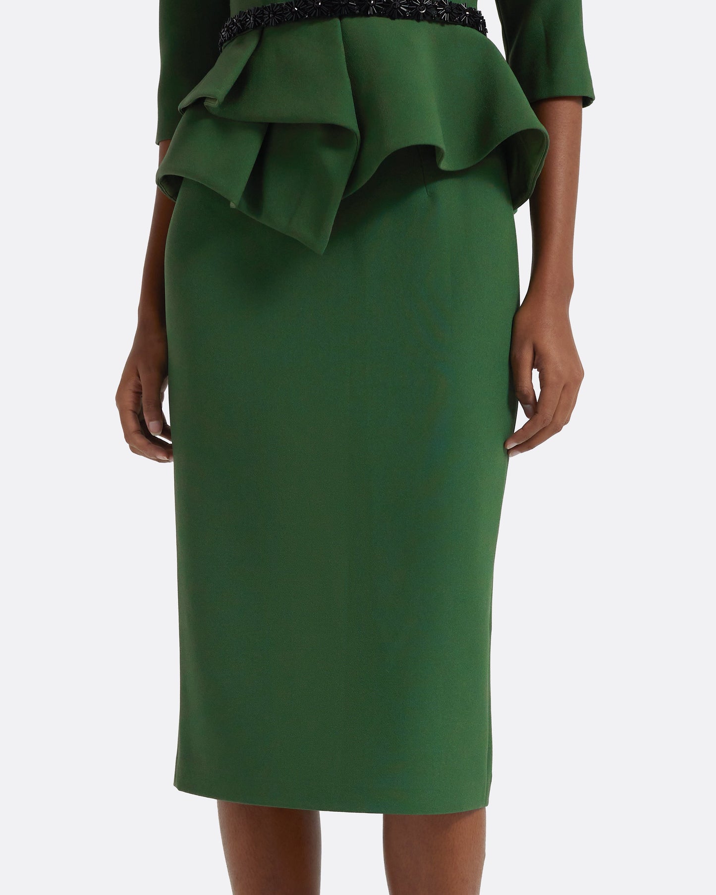 Hokuku Skirt in Moss Green